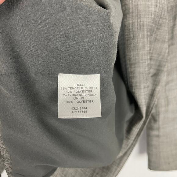 Classiques Entier | Gray & Black Blend Single Button Blazer Jacket - Picture 9 of 10